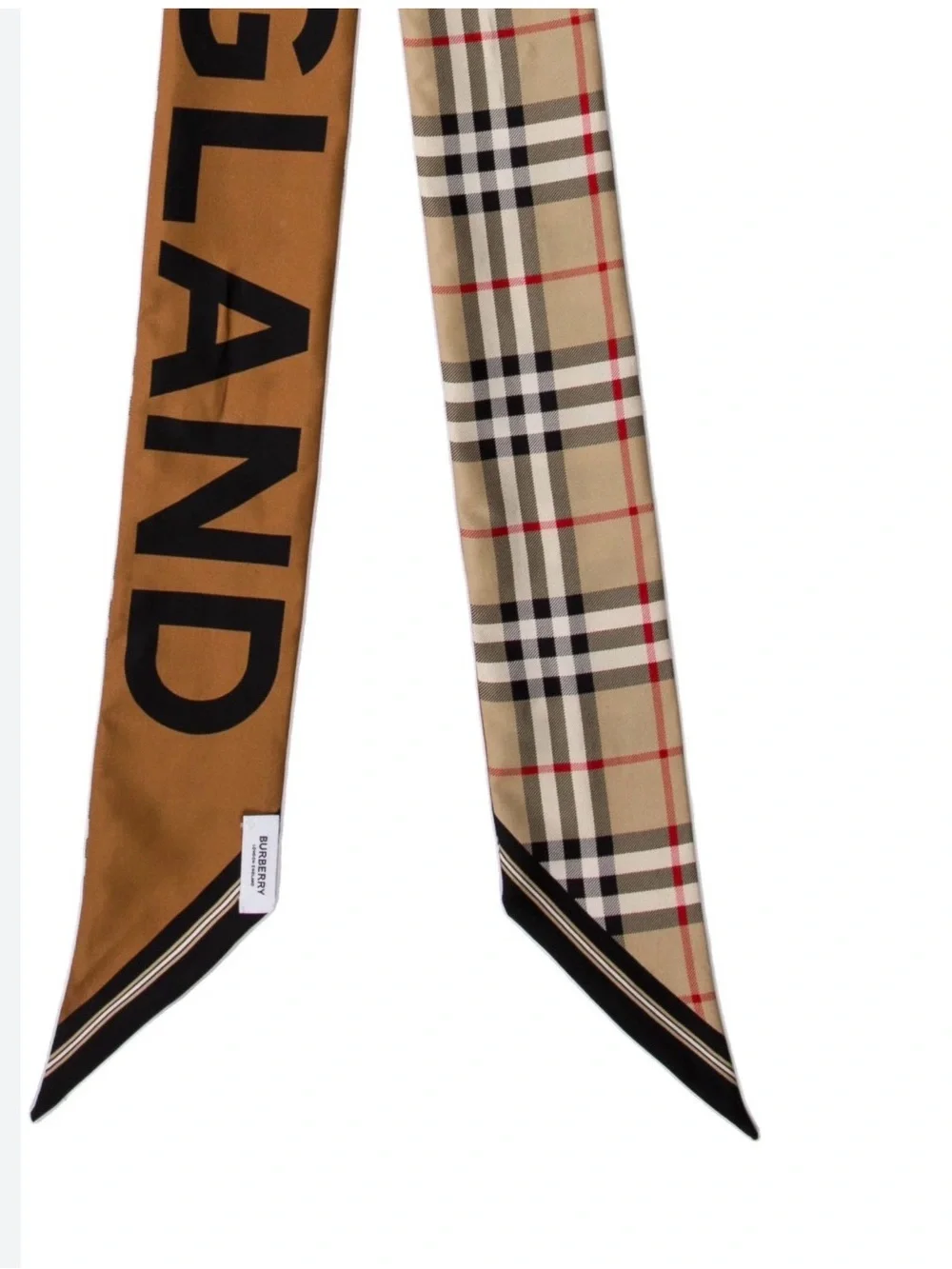 Burberry vintage check skinny scarf